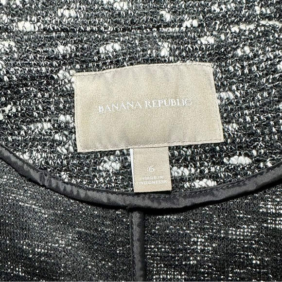 Banana Republic Size 6 Tweed Moto Sweater Jacket/Cardigan - Picture 4 of 6